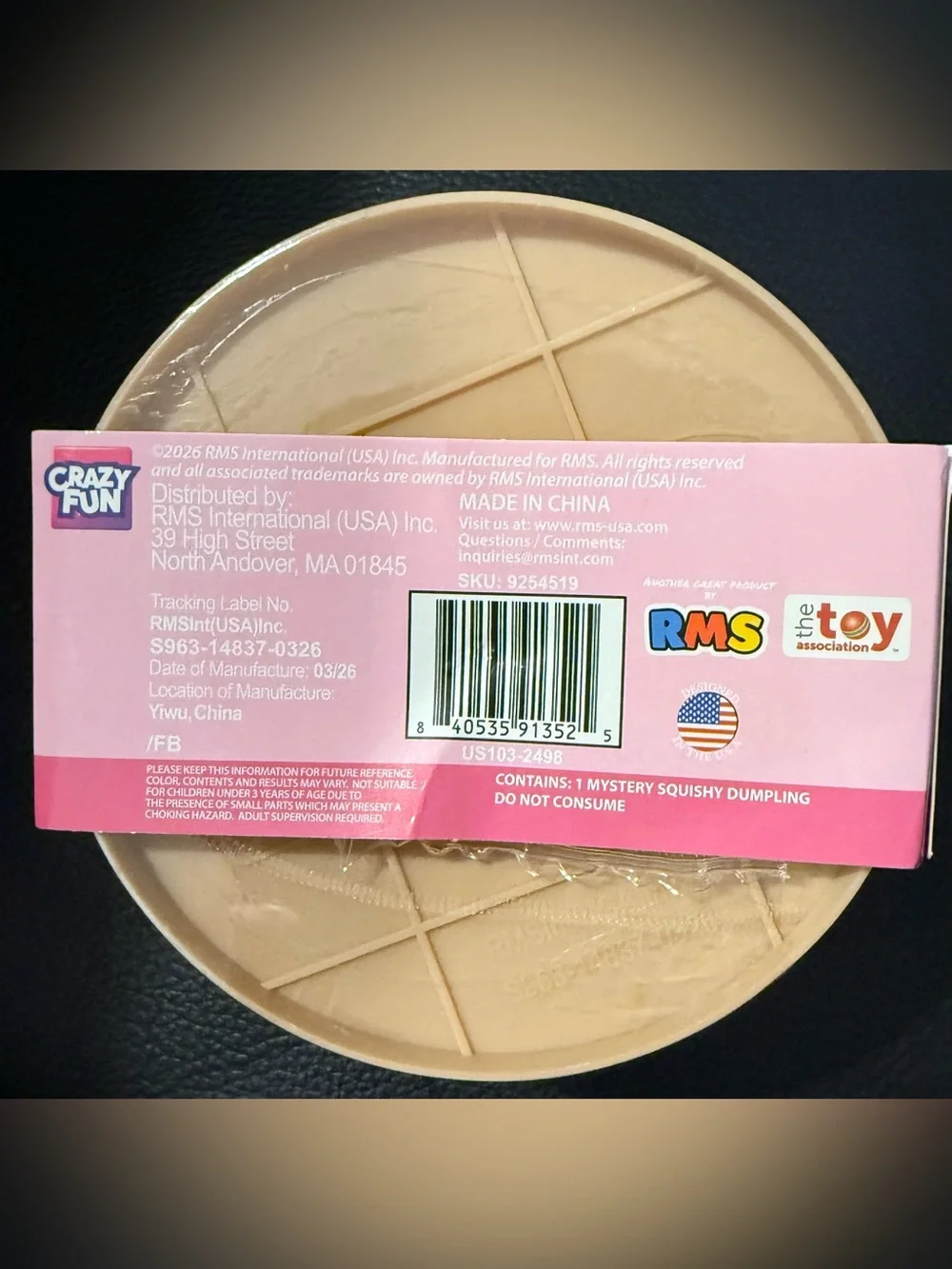 RMS CRAZY FUN ORIGINAL VIRAL MYSTERY SQUISHY DUMPING PORK BUN EDITION TOY NIB